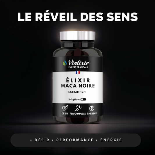 Élixir Maca Noire : Le pouvoir naturel de la vitalité.