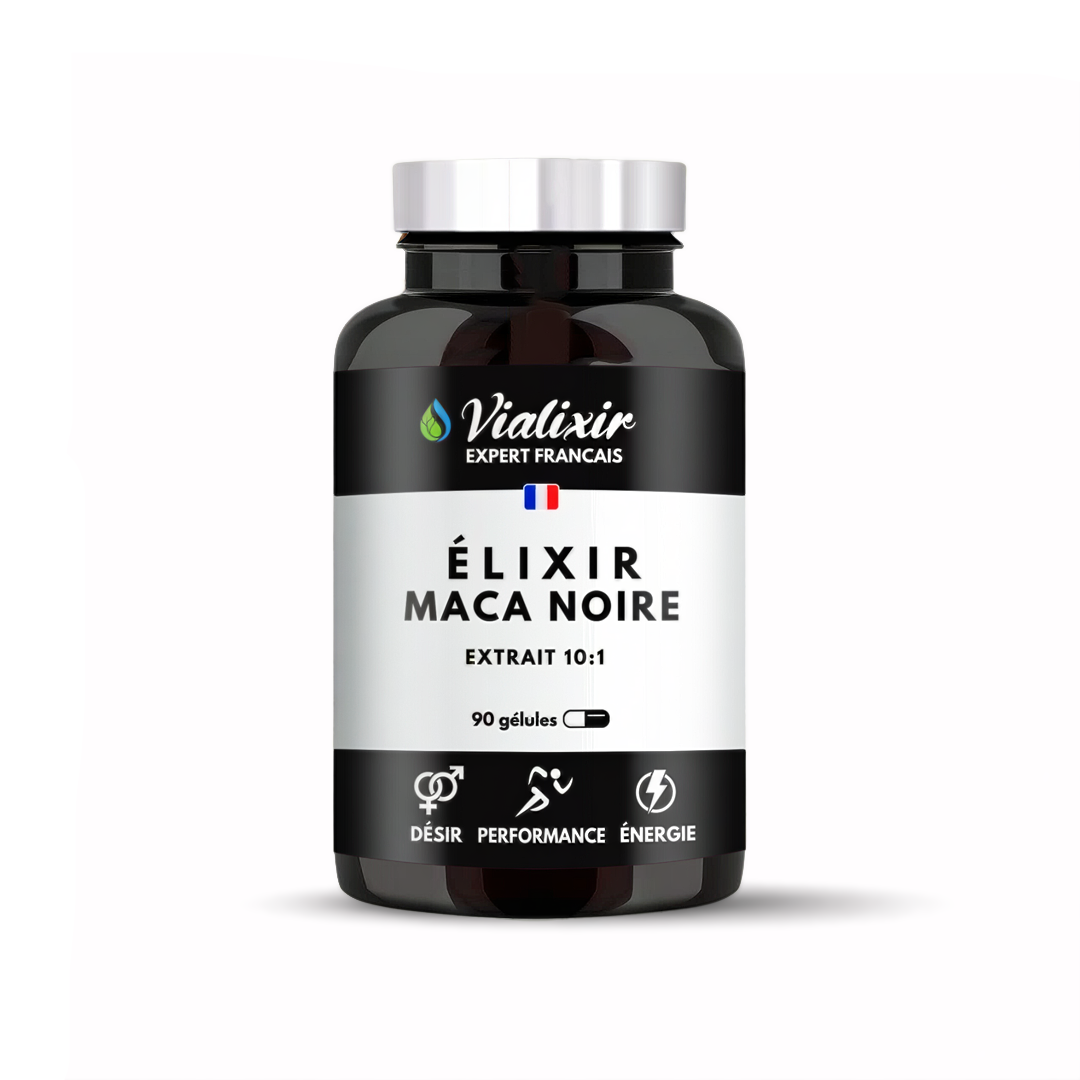 Élixir Maca Noire : Le pouvoir naturel de la vitalité.